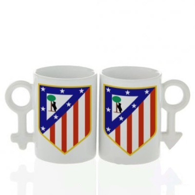 Кружки XX+XY пара с логотипом Атлетико Мадрид