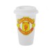 Стакан с силиконовой крышкой с логотипом Манчестер Юнайтед